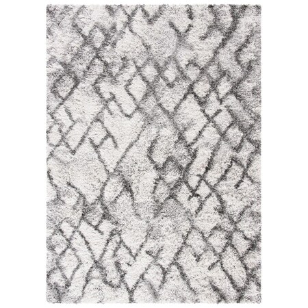 Flowers First 6 x 9 ft. Horizon Modern Rectangle Area Rug Grey & Ivory FL1862524